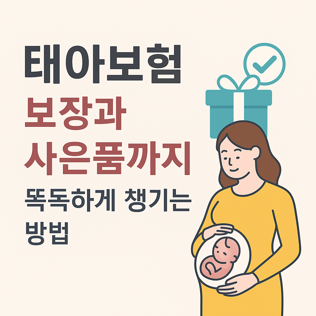 태아보험, 보장과 사은품까지 똑똑하게 챙기는 방법